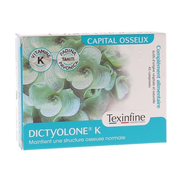 Dictyolone K Texinfine - boite de 45 comprimés