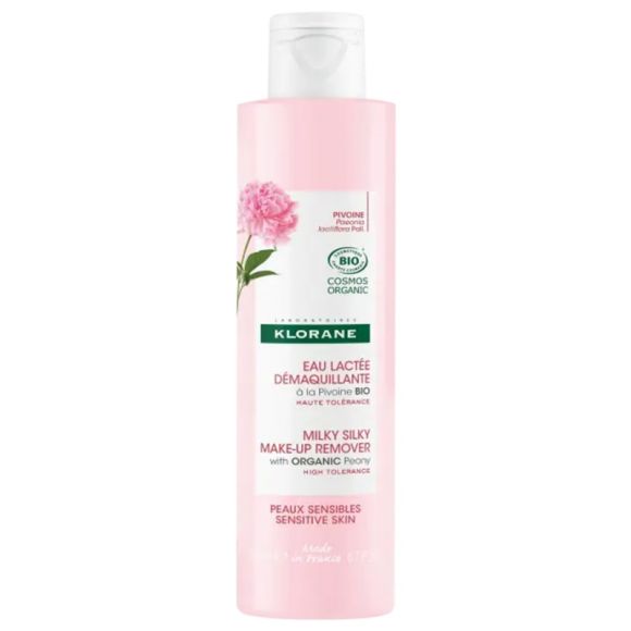 Eau lactée démaquillante à la Pivoine bio Klorane - flacon de 200 ml