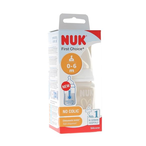 First Choice+ Biberon Temperature Control 0-6 mois NUK - biberon de 150 ml