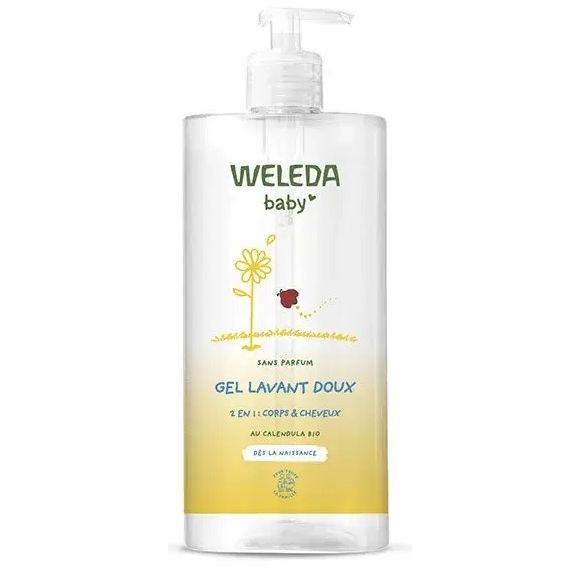 Gel lavant doux baby Weleda - flacon-pompe de 750ml