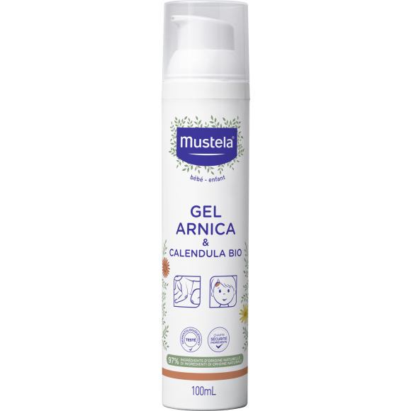 Gel arnica bébé et enfant calendula bio Mustela - flacon de 100 ml
