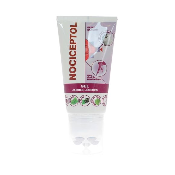 Gel jambes légères Nociceptol - tube avec tête massante de 150ml