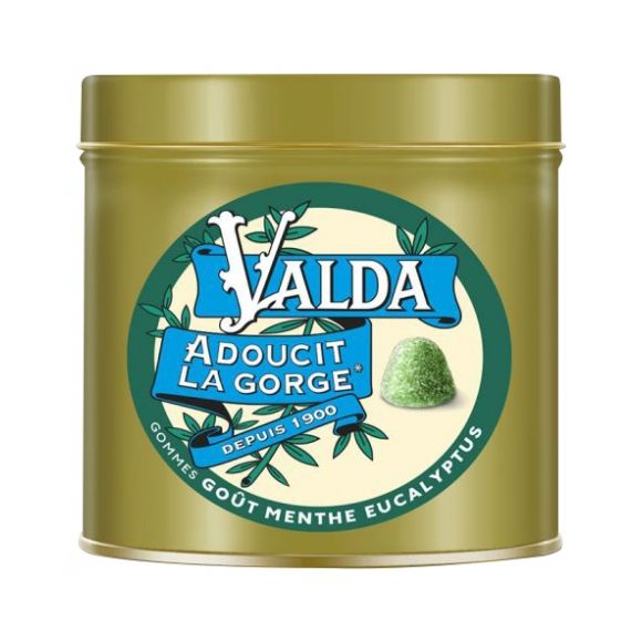 Gommes goût menthe eucalyptus Valda - pot de 140 g