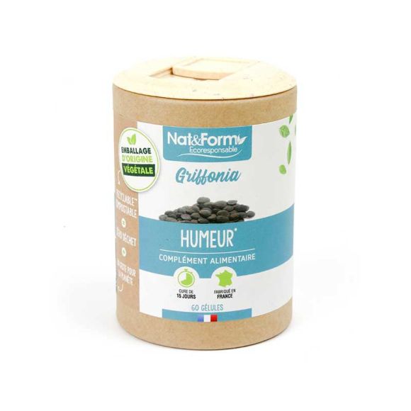 Griffonia Ecoresponsable Nat&Form - boite de 60 gélules