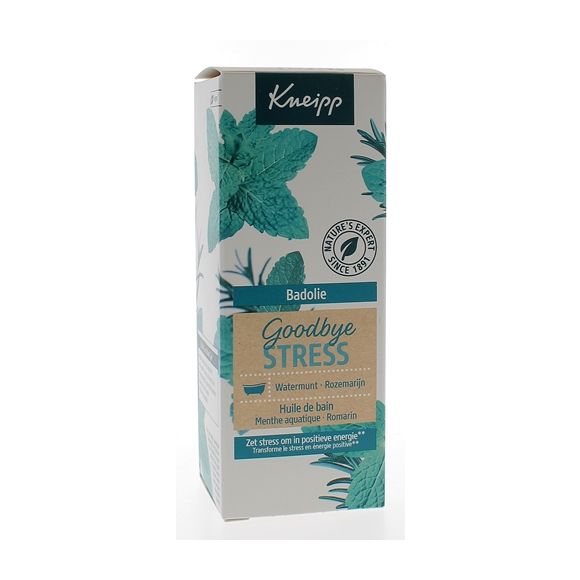 Huile de bain Goodbye Stress menthe aquatique romarin Kneipp - flacon de 100 ml