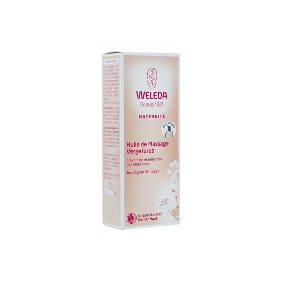 Huile de massage vergetures Weleda - flacon-pompe 100 ml
