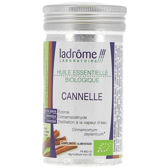 Huile essentielle cannelle Bio Ladrôme - flacon de 5 ml