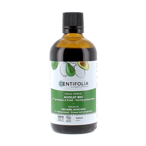 Huile vierge avocat bio Centifolia - flacon de 100 ml