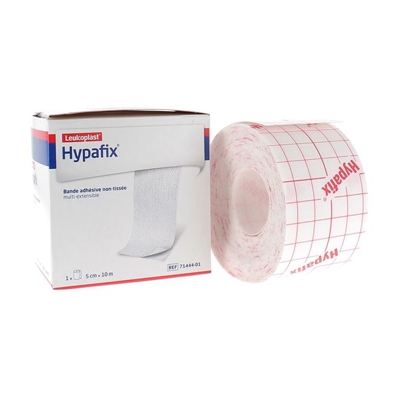 Hypafix Bande adhésive non tissée 10m x 5cm Bsn Médical - une bande