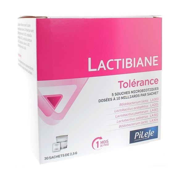Lactibiane Tolérence Pileje - boite de 30 sachets de 2,5 g