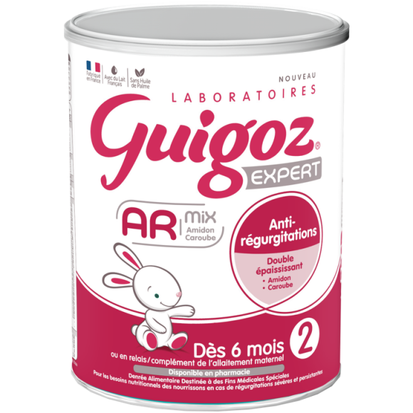 Lait expert AR 2ème âge dès 6 mois anti-régurgitations Guigoz - pot de 780g