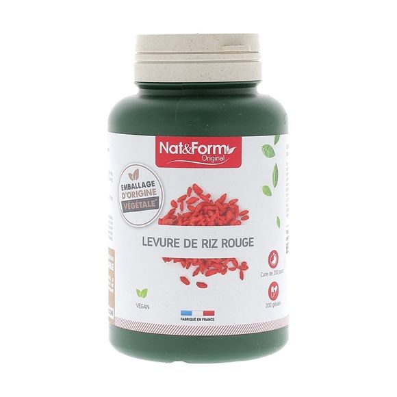 Levure de riz rouge bio Original Nat&Form - boite de 200 gélules