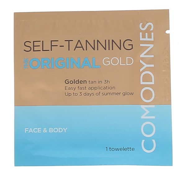 Lingette autobronzante Self-tanning Natural & Fast Bronzing Comodynes - 1 lingette
