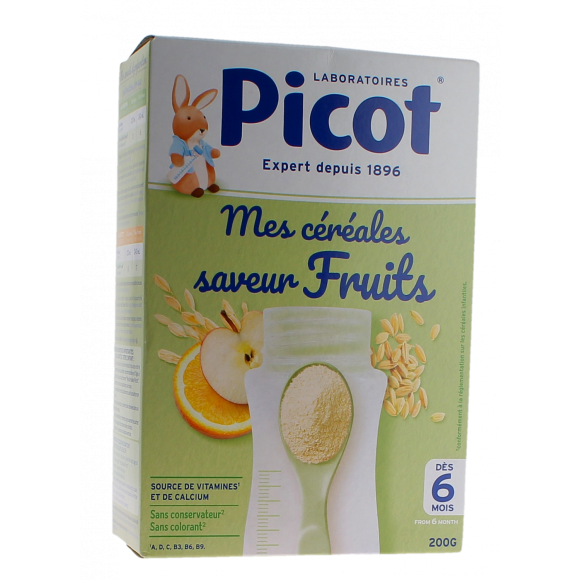 Mes céréales saveur fruits Picot - boite de 200g
