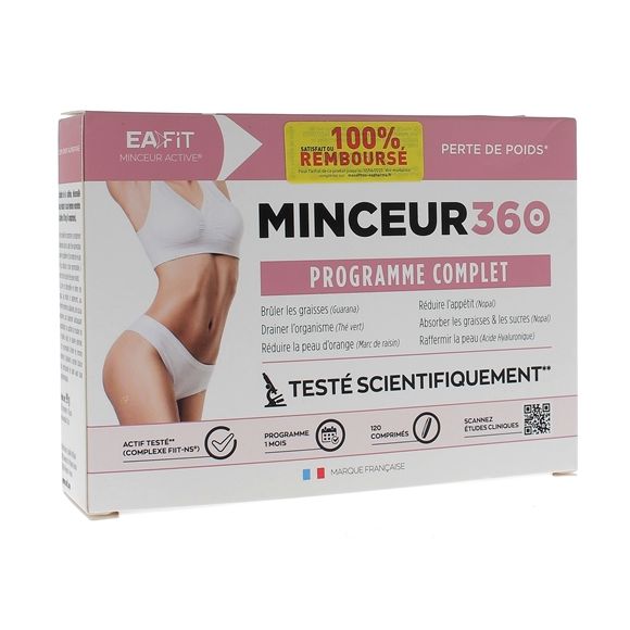Minceur 360 programme complet Eafit - boîte de 120 comprimés