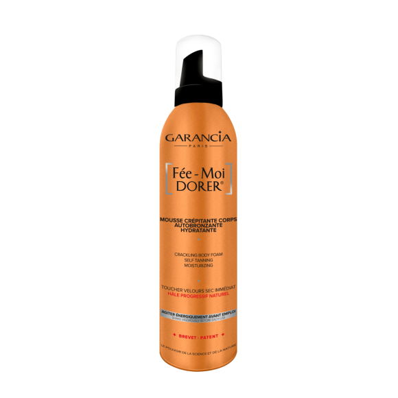 Mousse crépitante corps autobronzante Fée Moi Dorer Garancia - spray de 200 ml