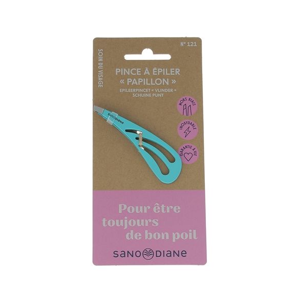 Pince à épiler papillon mors biais Sanodiane - 1 pince