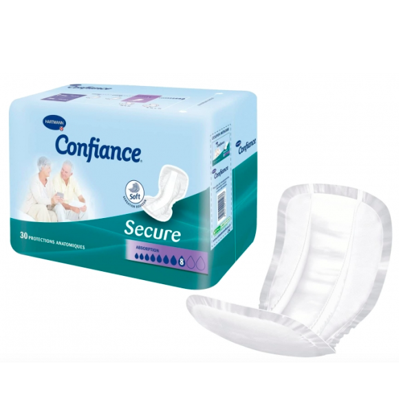 Confiance Secure Absorption 8 Hartmann - sachet de 30 protections anatomiques