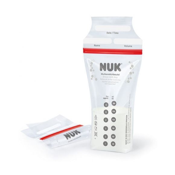 Sachets conservation lait maternel NUK - boîte de 25 sachets