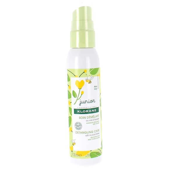 Soin démêlant au miel d'acacia junior Klorane - spray de 125 ml