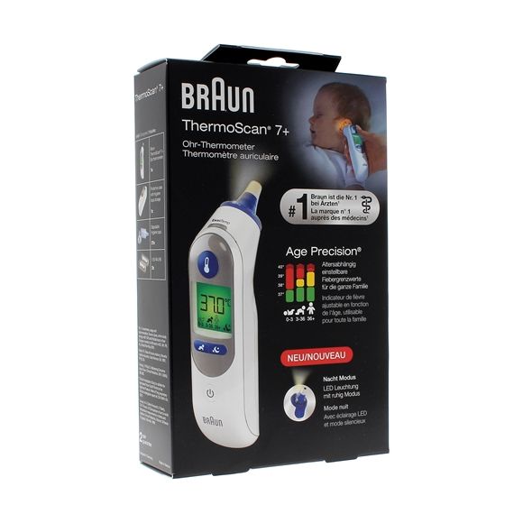 Thermoscan 7+ IRT 6525 thermomètre auriculaire Braun - 1 thermomètre