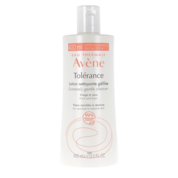 Tolérance Lotion nettoyante gélifiée Avène - flacon de 400ml