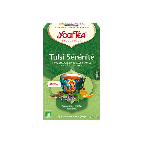 Tulsi Sérénité infusion bio Yogi Tea - boite de 17 sachets