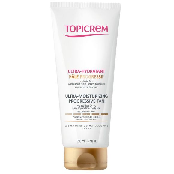 Ultra-hydratant hâle progressif Topicrem - tube de 200 ml