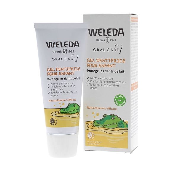 Gel dentifrice pour enfant Weleda - tube de 50 ml