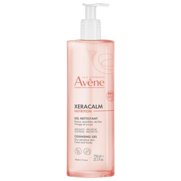 Xeracalm Nutrition Gel nettoyant Avène - flacon-pompe de 750ml