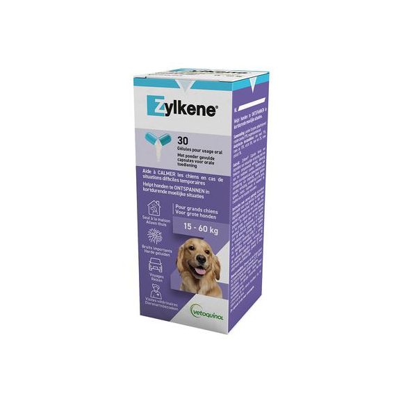 Zylkène chiens de 15-60kg Vetoquinol - boite de 30 gélules
