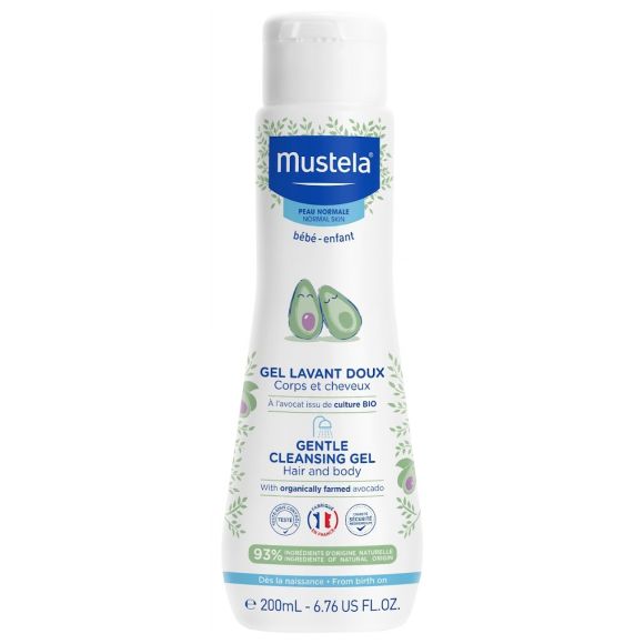 Gel lavant doux corps et cheveux Mustela - flacon de 100ml