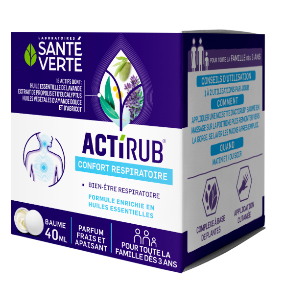 Actirub baume pectoral enfant Santé Verte - pot de 40 ml