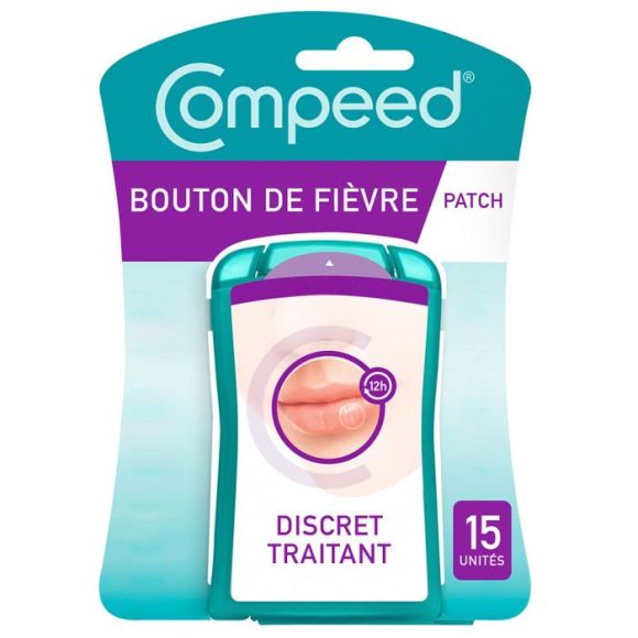 Patch invisible bouton de fièvre Compeed - boîte de 15 patchs