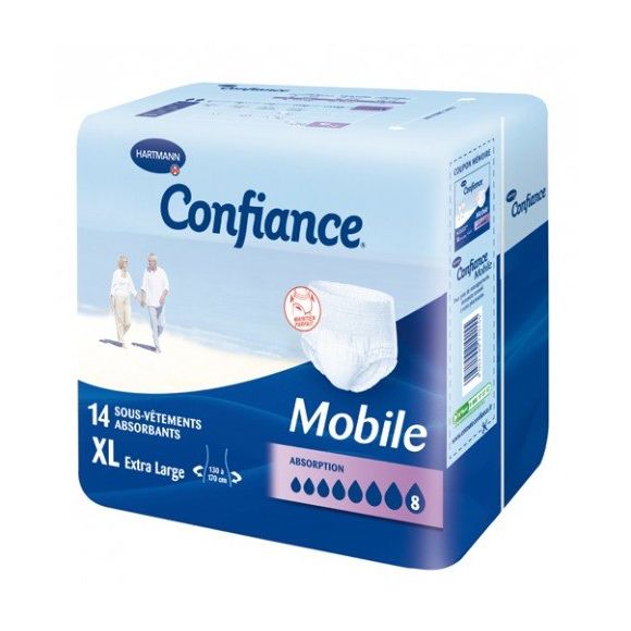 Confiance mobile absorption 8 taille XL - 14 sous-vêtements absorbants