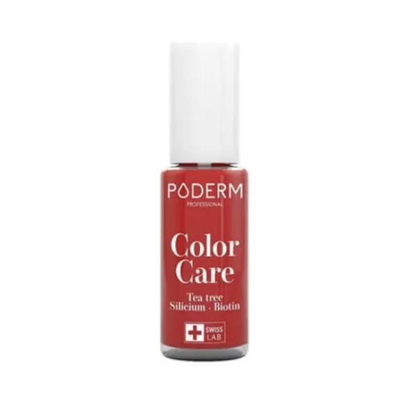 Vernis color care rouge puissant 363 Poderm - flacon de 8ml