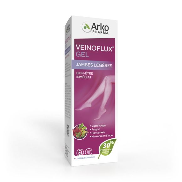 Gel Veinoflux circulation jambes légères Arkopharma - tube de 150ml