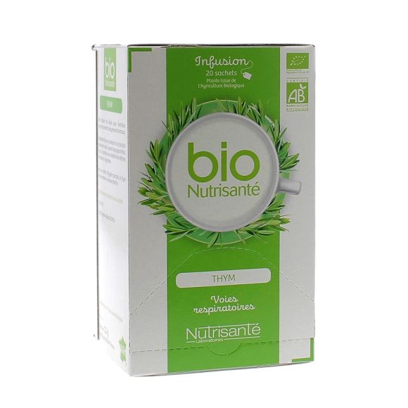 Infusion Thym voies respiratoires BIO Nutrisanté - 20 sachets