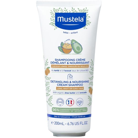 Shampooing crème démêlant & nourrissant Mustela - tube de 200ml