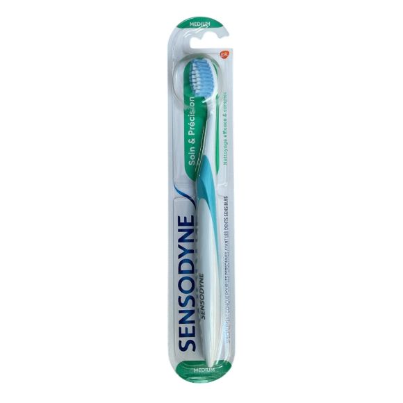 Brosse à dents soin et précision medium Sensodyne - une brosse à dents 