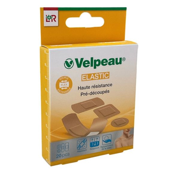 Velpeau Elastic haute résistance pré-découpés Lohmann Rauscher - boite de 20 pièces 