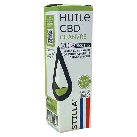 Huile CBD chanvre 20% 1900mg Stilla - flacon de 10ml