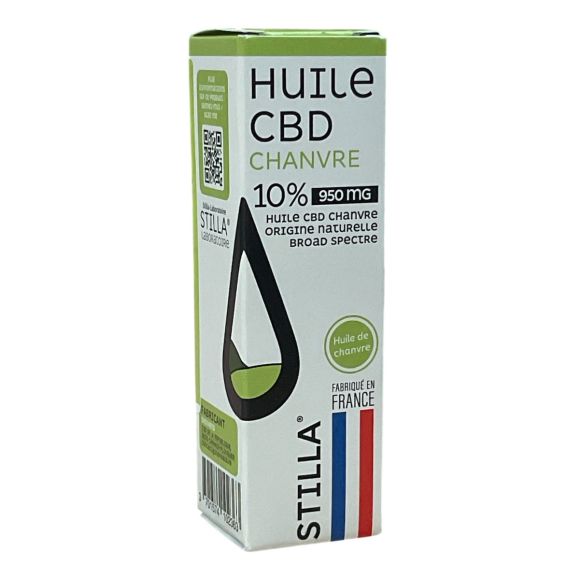 Huile CBD chanvre 10% 950mg Stilla - flacon de 10ml