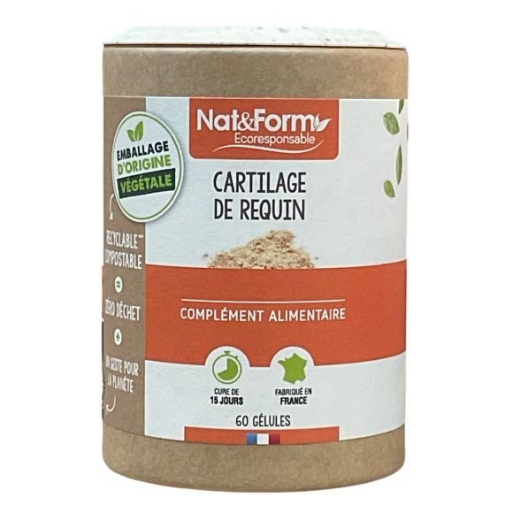 Cartilage de requin Nat&Form - pot de 60 gélules