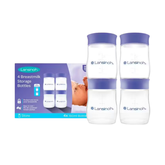 Pots de conservation de lait empilable Lansinoh - 4 pots de 160ml