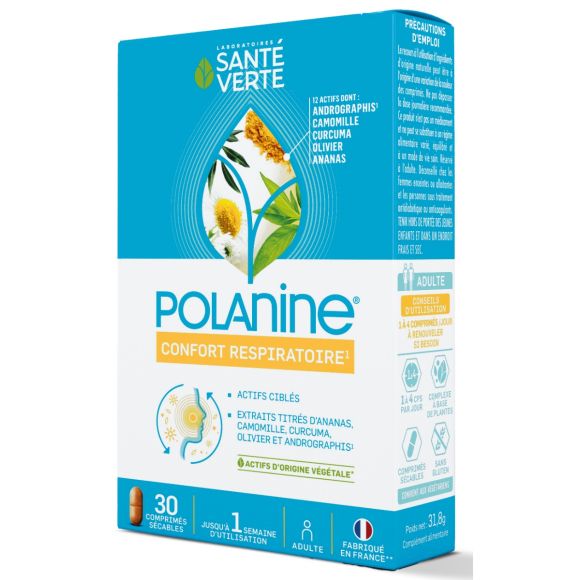 Polanine confort respiratoire Santé verte - boite de 30 comprimés