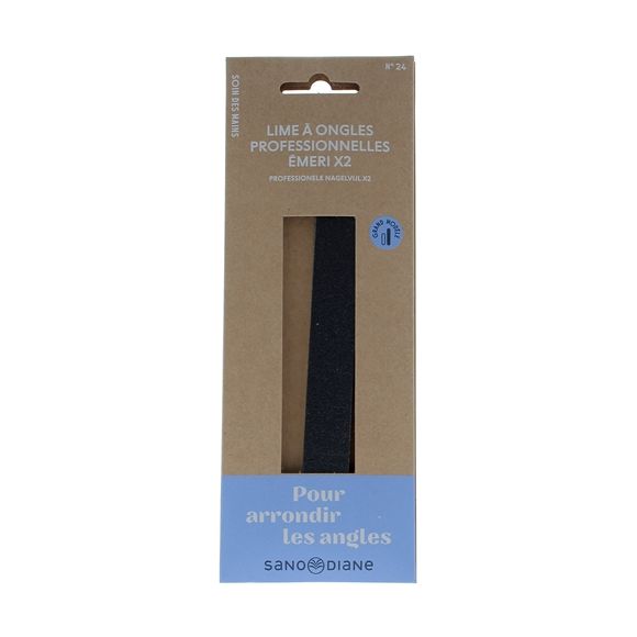 Lime à ongles professionnelles émeri Sanodiane - 2 limes
