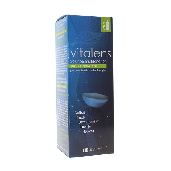 Vitalens solution multifonction pour lentilles de contact - flacon de 360 ml