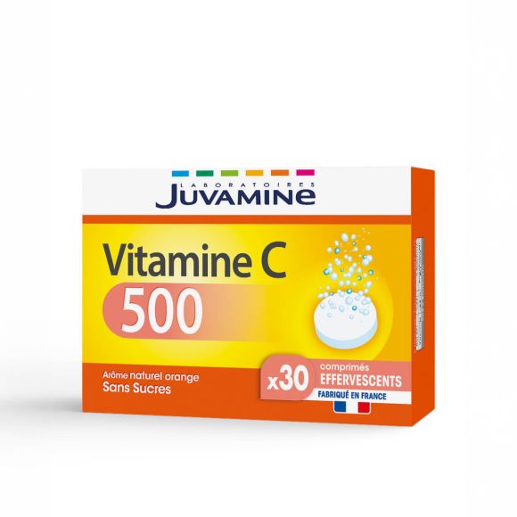 Vitamine C 500 Juvamine - boîte de 30 comprimés effervescents