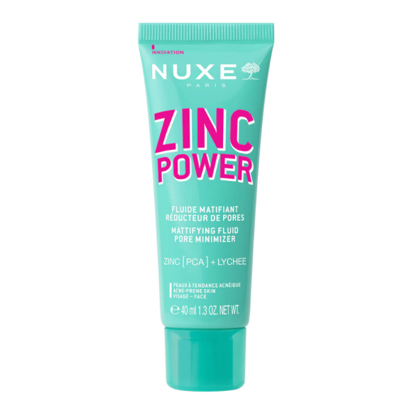 Zinc Power fluide matifiant réducteur de pores Nuxe - tube de 40ml
